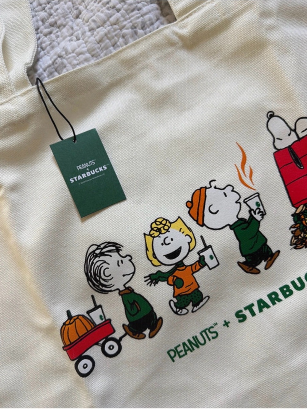 Starbucks Snoopy tote bag